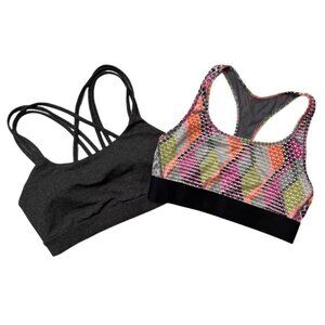 VICTORIA SPORT THE "PLAYER" & GAP FIT SPORT Activewear Bras Women's Small‎ Multi